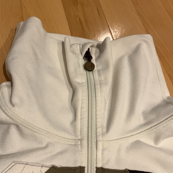 Lululemon Off White/Brown/Black Stride Luon Origami Jacket -Size 8 - Picture 2 of 16